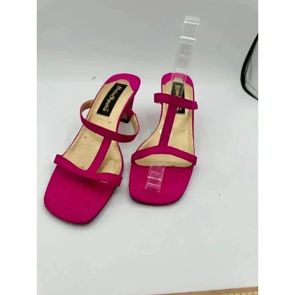 Moda Spana shoes pink open toe heels size 8 with 2 1/2" heel - Picture 2 of 12